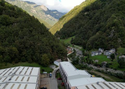 Partenza dalla zona industriale di Premana 